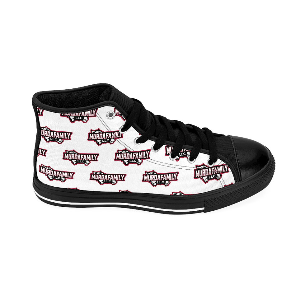 Thumbnail: All White MurdaFamilyLLC Men's Classic Sneaker