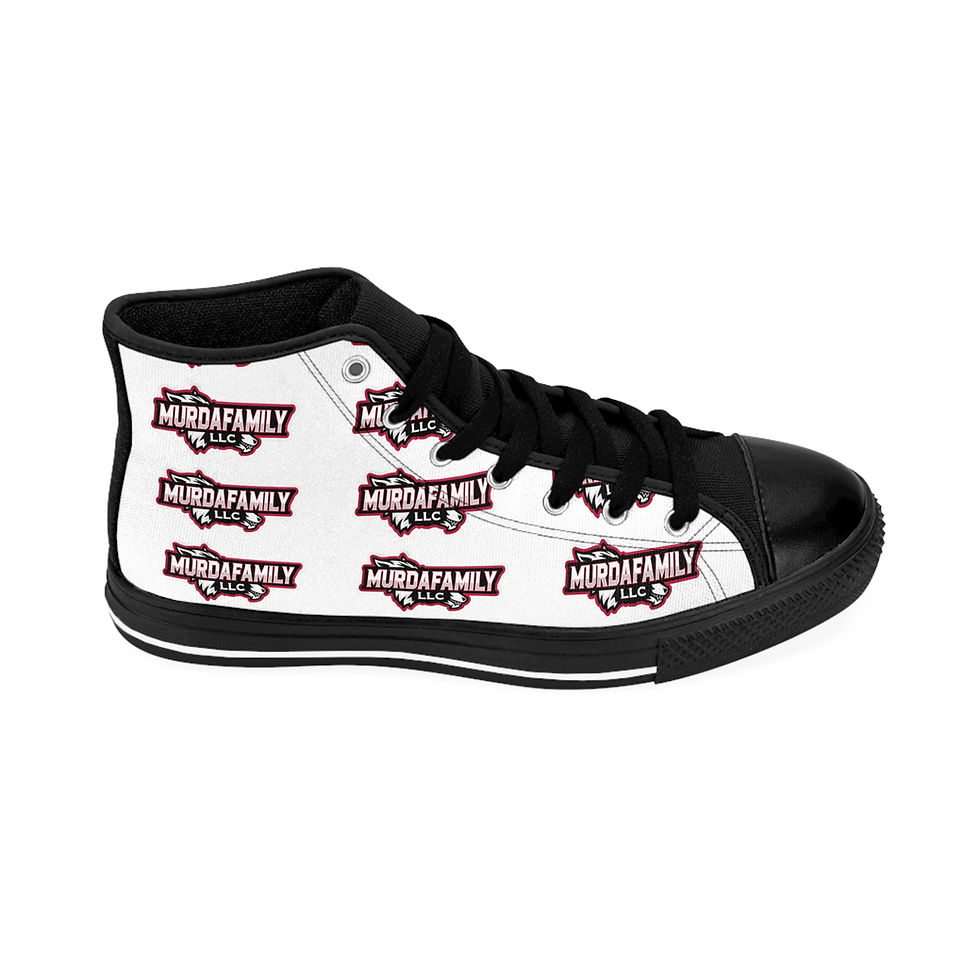 Thumbnail: All White Classic High-Top Sneakers for Women