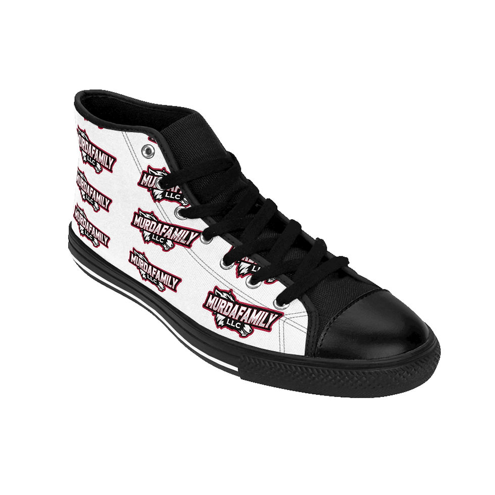 Thumbnail: All White Classic High-Top Sneakers for Women