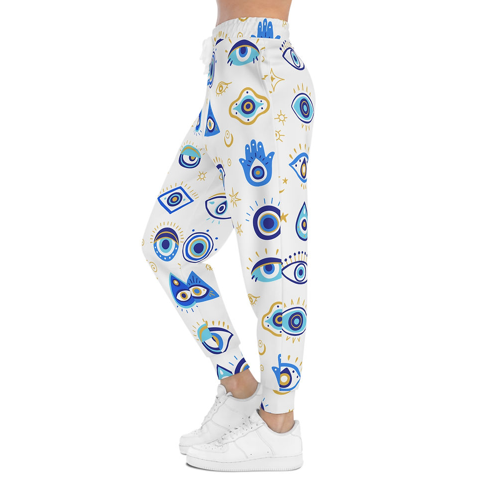 Thumbnail: "SGMinati" Unisex White Athletic Joggers