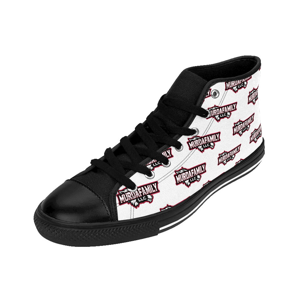Thumbnail: All White MurdaFamilyLLC Men's Classic Sneaker