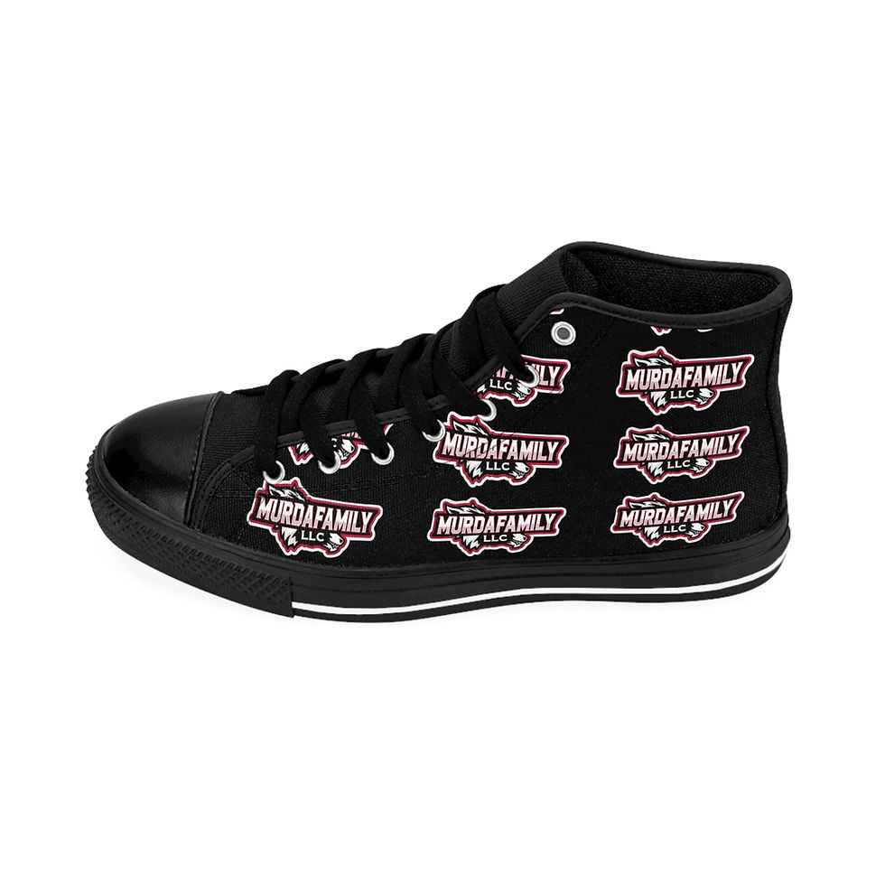 Thumbnail: All Black Classic High-Top Sneakers for Women