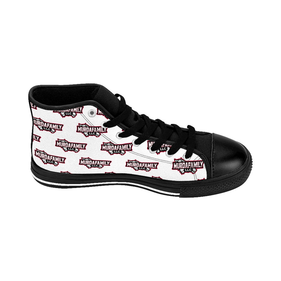 Thumbnail: All White MurdaFamilyLLC Men's Classic Sneaker