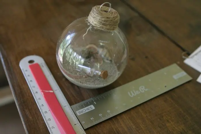 message in a bottle dimensions