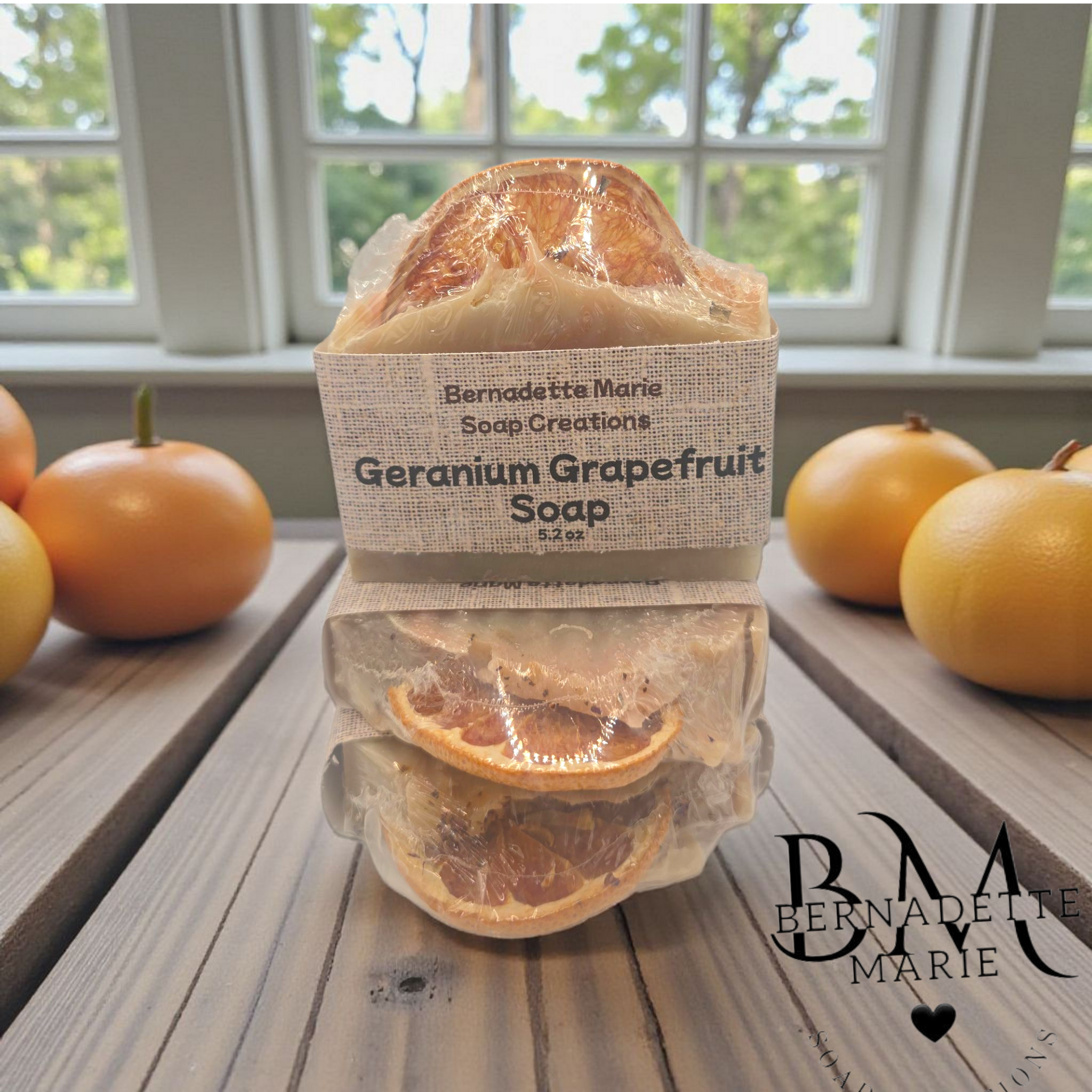 geranium grapefruit soap