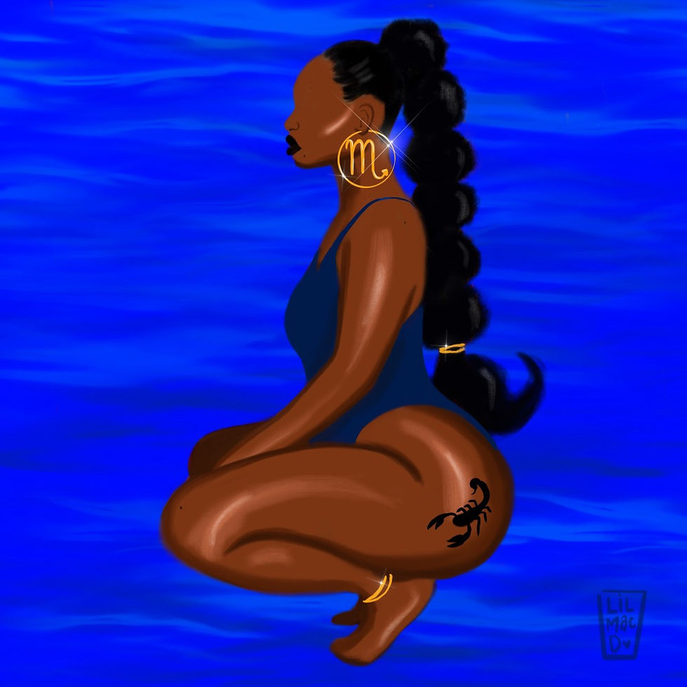 Scorpio Season Predrawn Canvas with Paint Kit