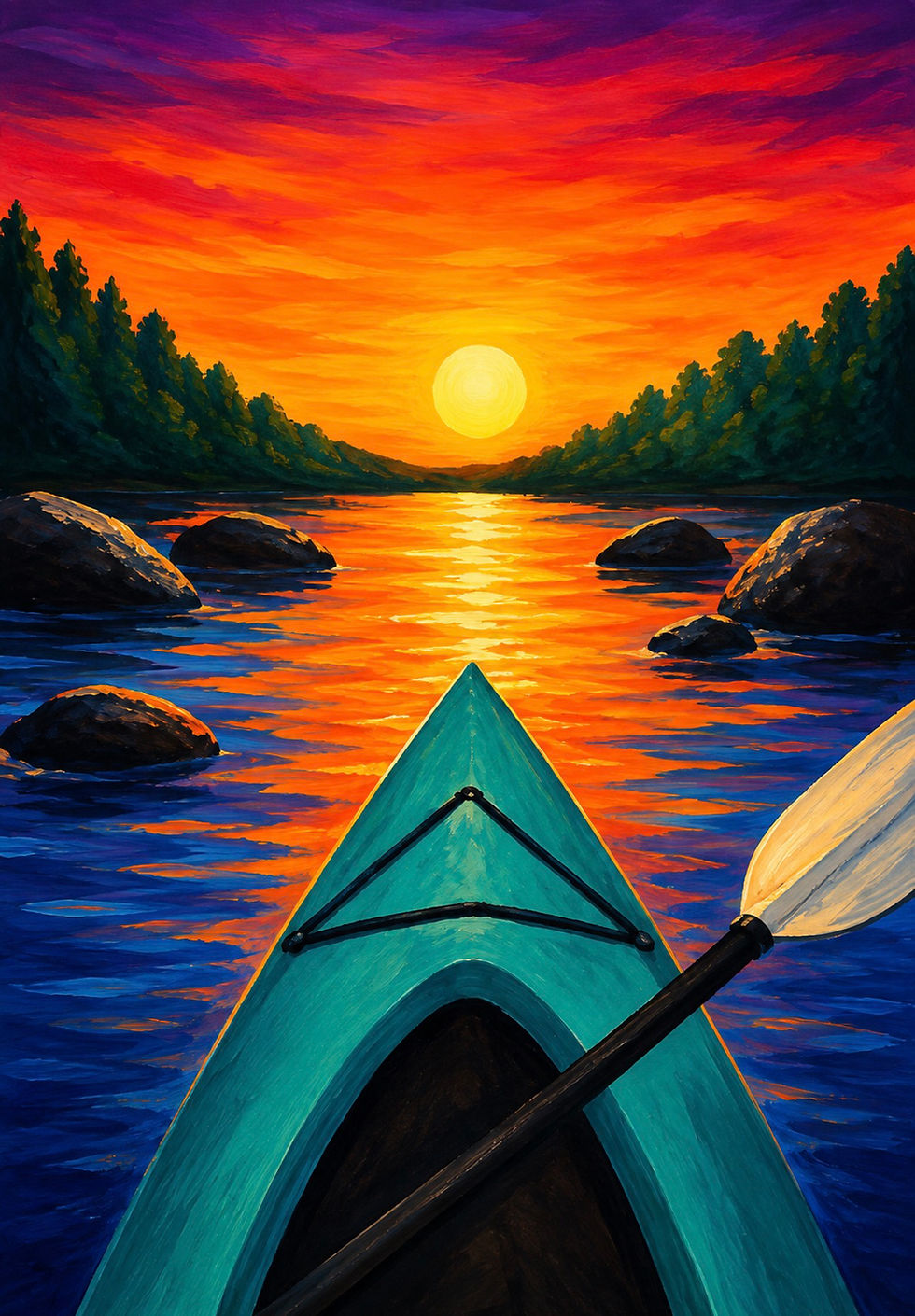 Paddling to Paradise Sip & Paint