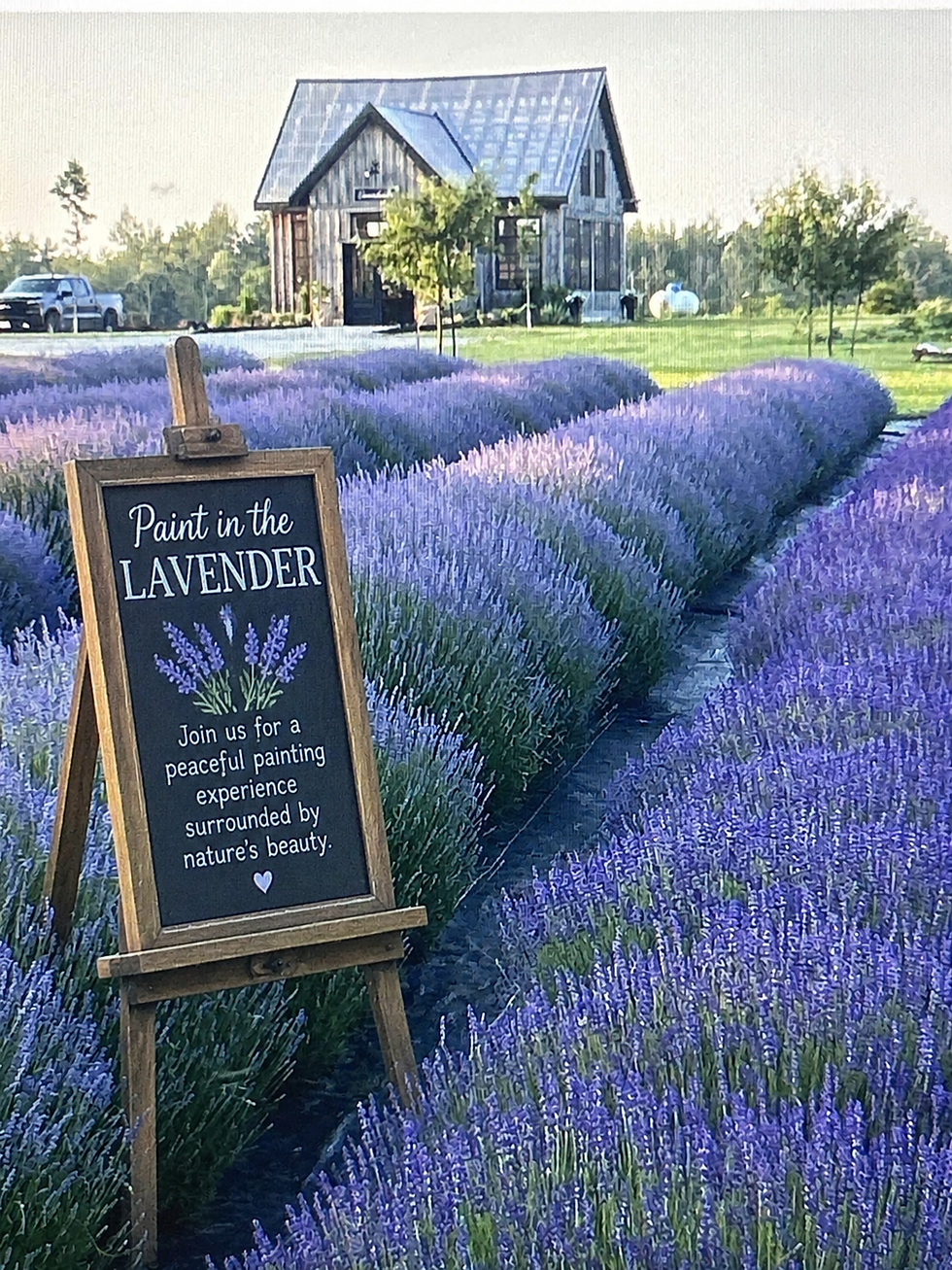 Lavender Field Paint & Sip