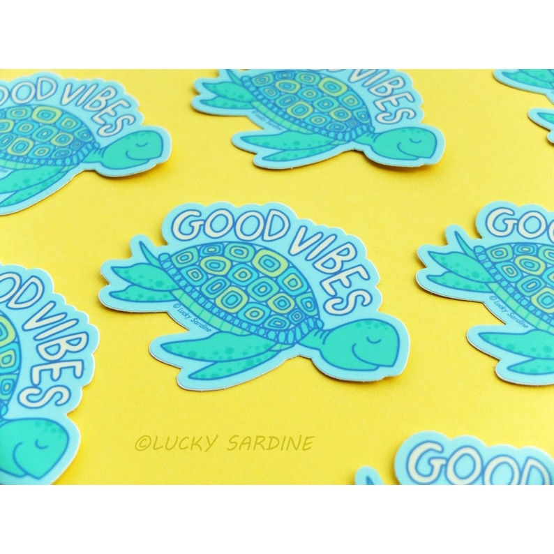 Miniatura: "Sea Turtle Good Vibes" Vinyl Sticker