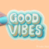 "Good Vibes" Vinyl Sticker