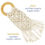 Miniatura: Organic Macrame Wooden Teether Toy with Food-Grade Cotton-Avery