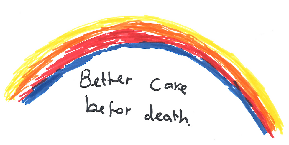 The Better Care Before Death group logo, designed by Richard Keagan-Bull
