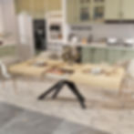 Ausziehbarer Esstisch im Industrial Stil