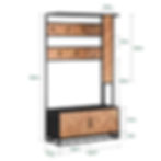 Flurgarderobe mit Sitzbank und Schuhschrank