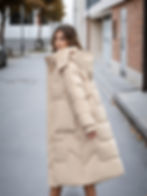 Eleganter Damen Wintermantel mit Reißverschluss