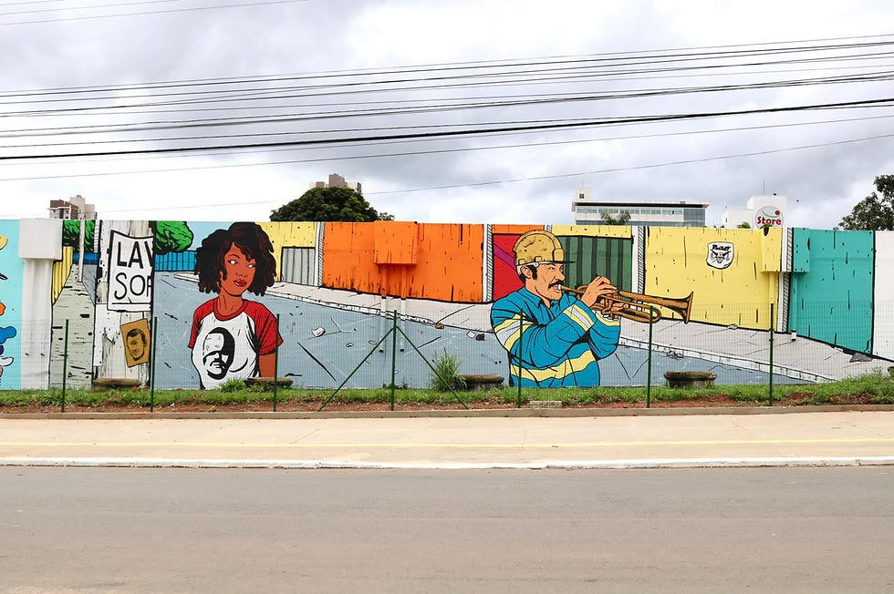 Mural Artista Operário de Diogo Rustoff.