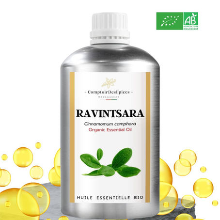 🌿Huile Essentielle de Ravintsara Bio Pure Votre alliée bien-être certifiée bio, directe de Madagascar !
