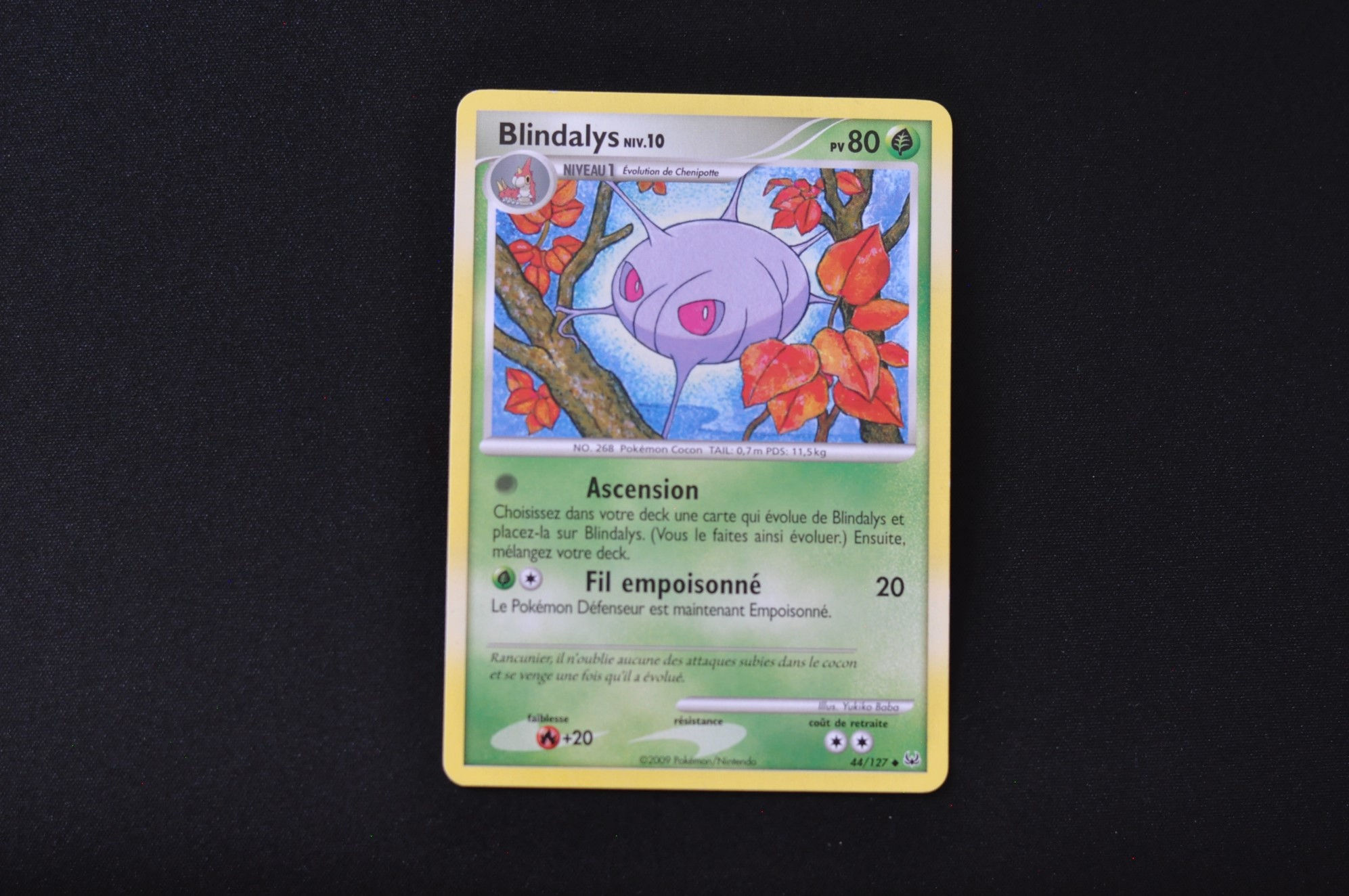 BLINDALYS-44/127-PLATINE-PLATINE-POKEMON FR 2009