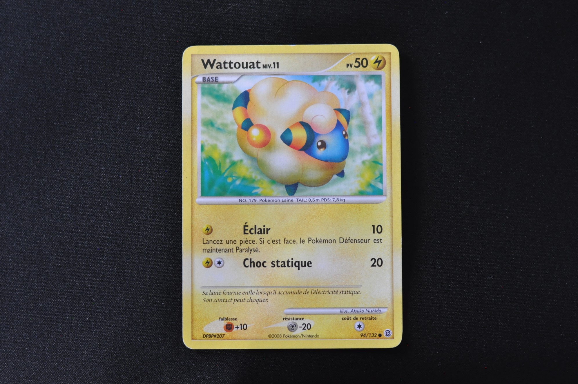 WATTOUAT-94/132-DIAMANT PERLE-MERVEILLES SECRETES-POKEMON FR 2008