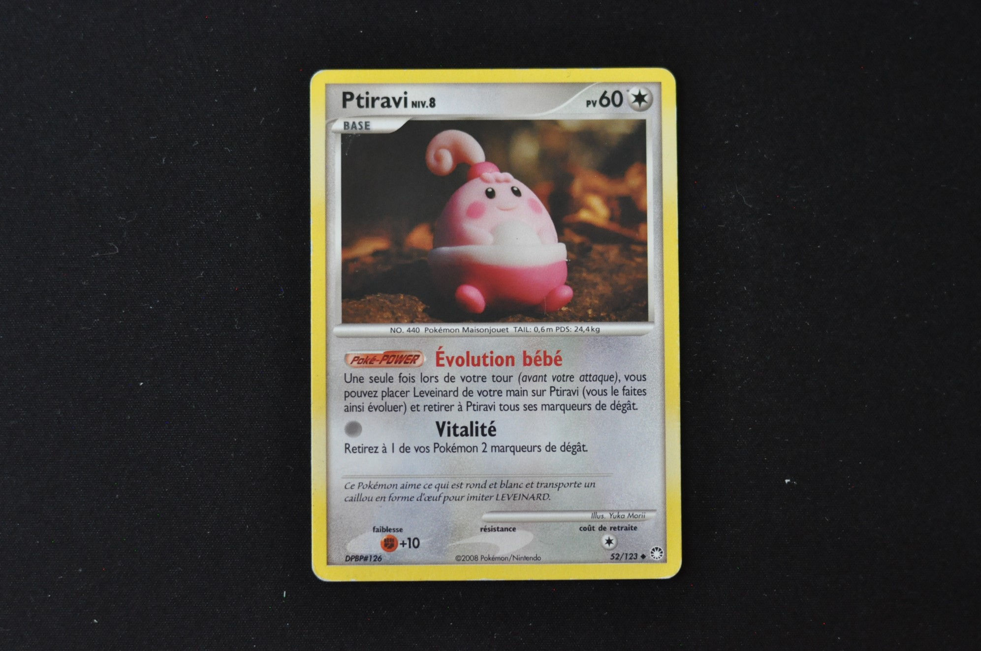 PTIRAVI-52/123-DIAMANT PERLE-TRESORS MYSTERIEUX-POKEMON FR 2008