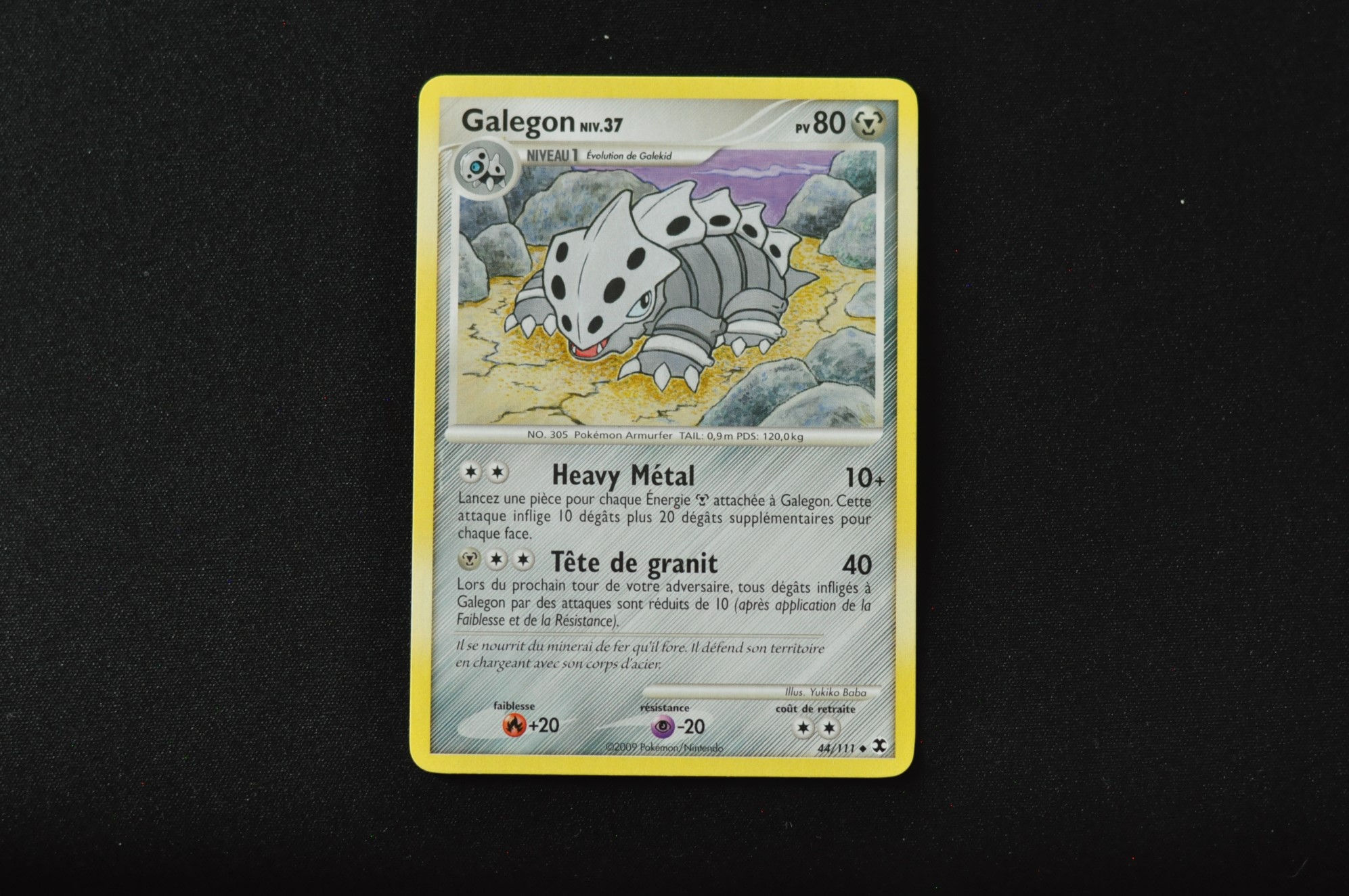 GALEGON-44/111-PLATINE-RIVAUX EMERGEANTS-POKEMON FR 2009