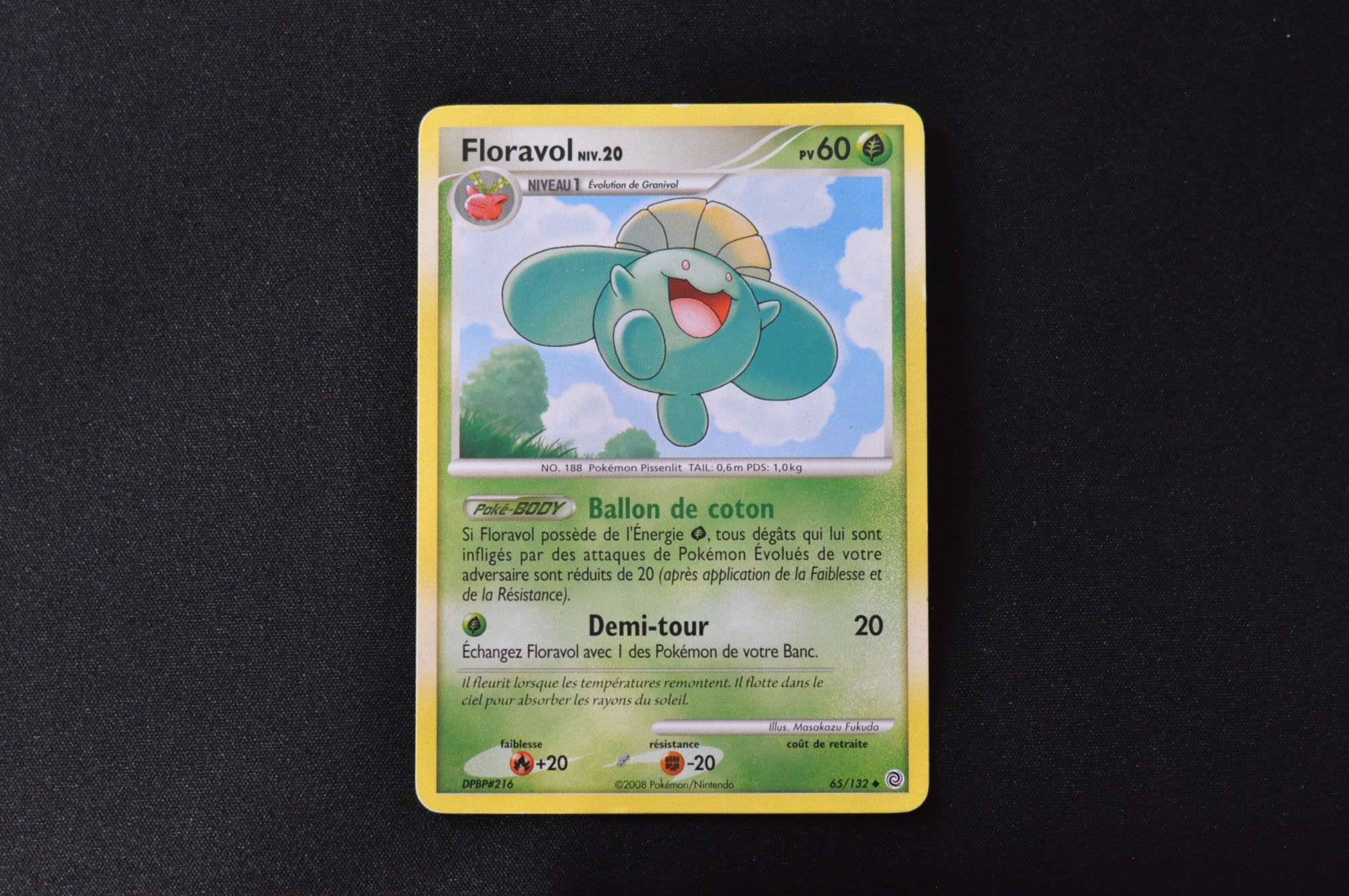 FLORAVOL-65/132-DIAMANT PERLE-MERVEILLES SECRETES-POKEMON FR 2008