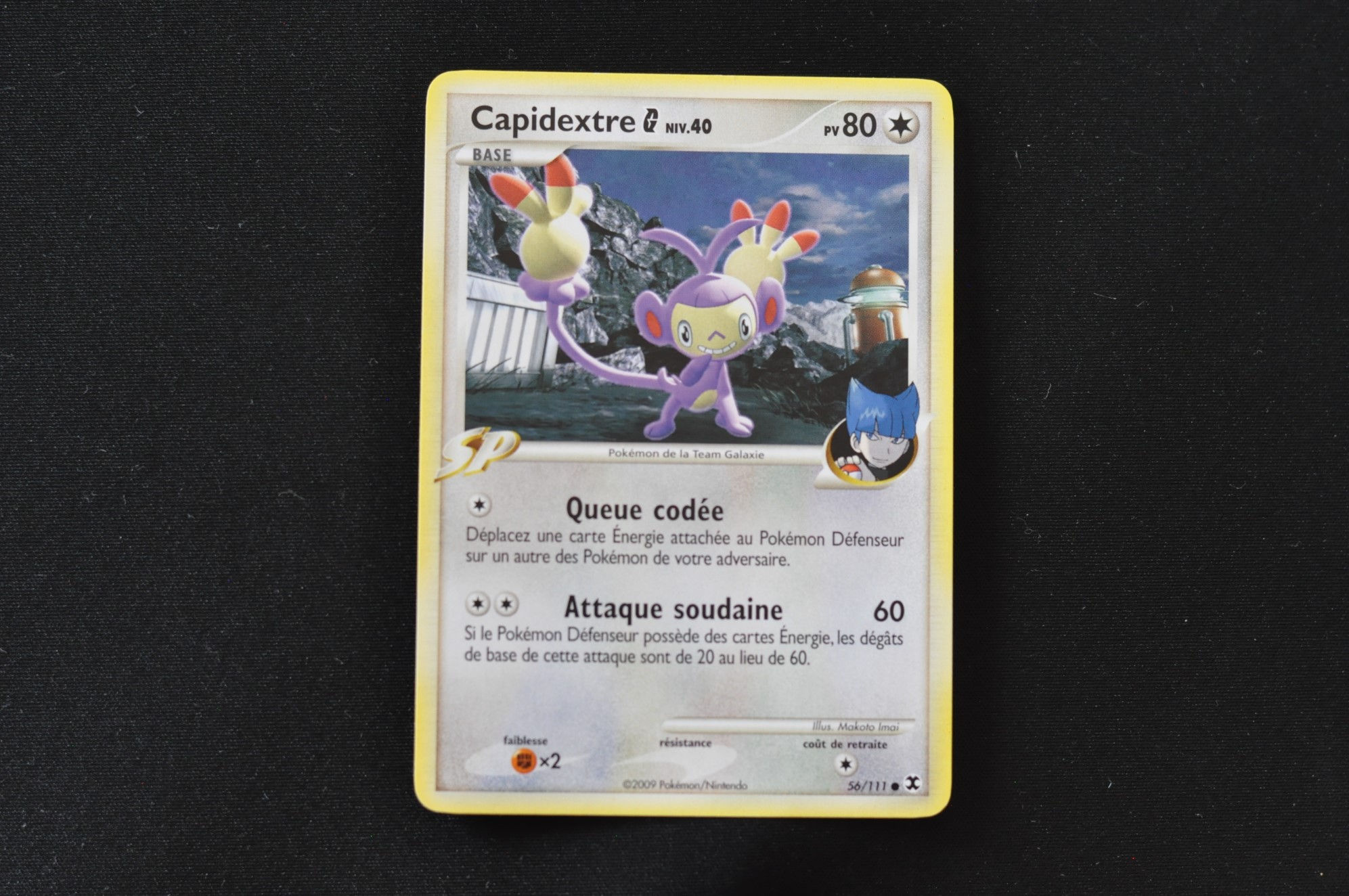 CAPIDEXTRE G-56/111-PLATINE-RIVAUX EMERGEANTS-POKEMON FR 2009