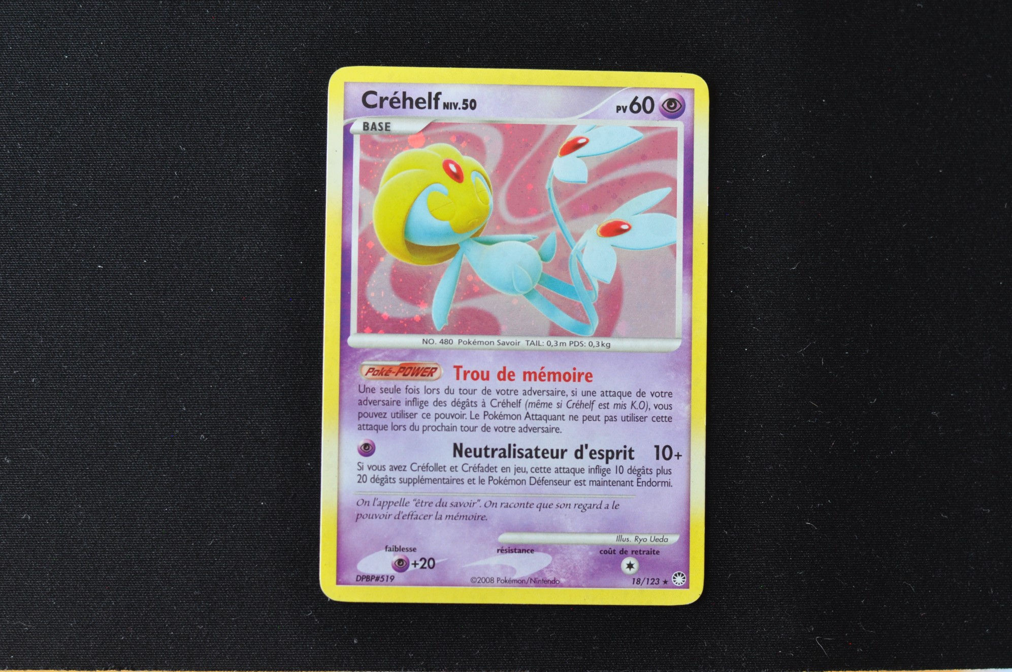 CRÉHELF-18/123-HOLO-DIAMANT PERLE-TRESORS MYSTERIEUX-POKEMON FR 2008
