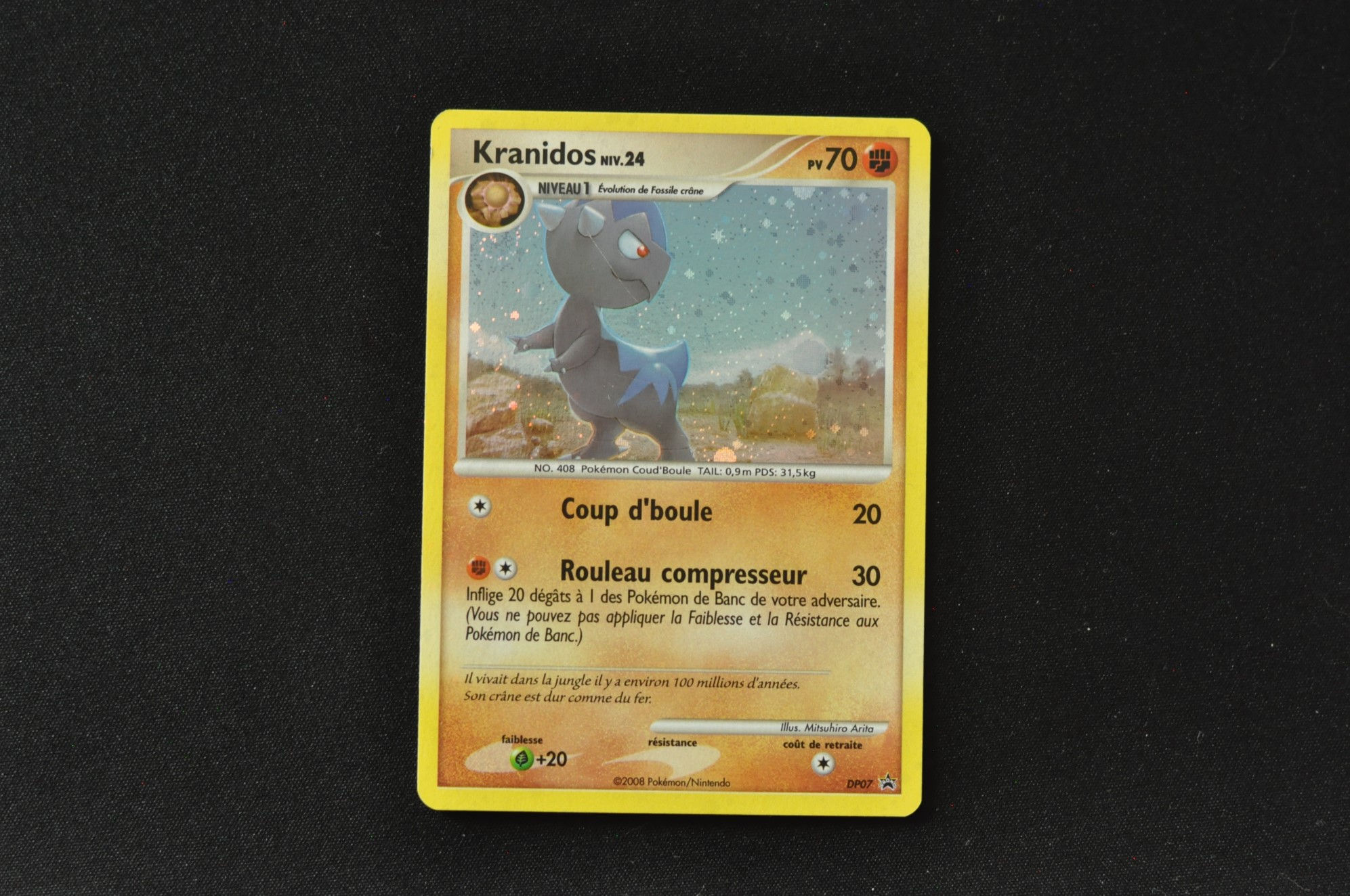KRANIDOS-7/56-DIAMANT PERLE-PROMOS-POKEMON FR 2007