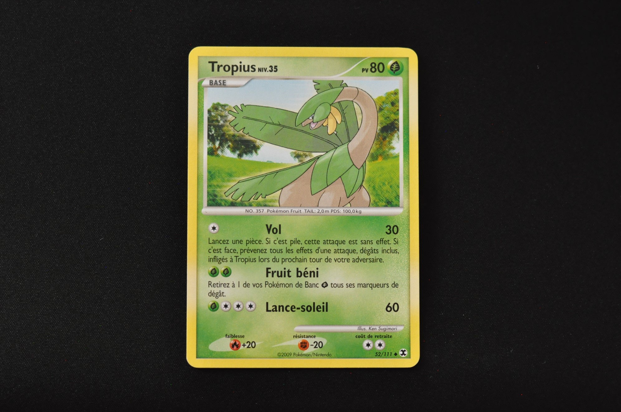 TROPIUS-52/111-PLATINE-RIVAUX EMERGEANTS-POKEMON FR 2009