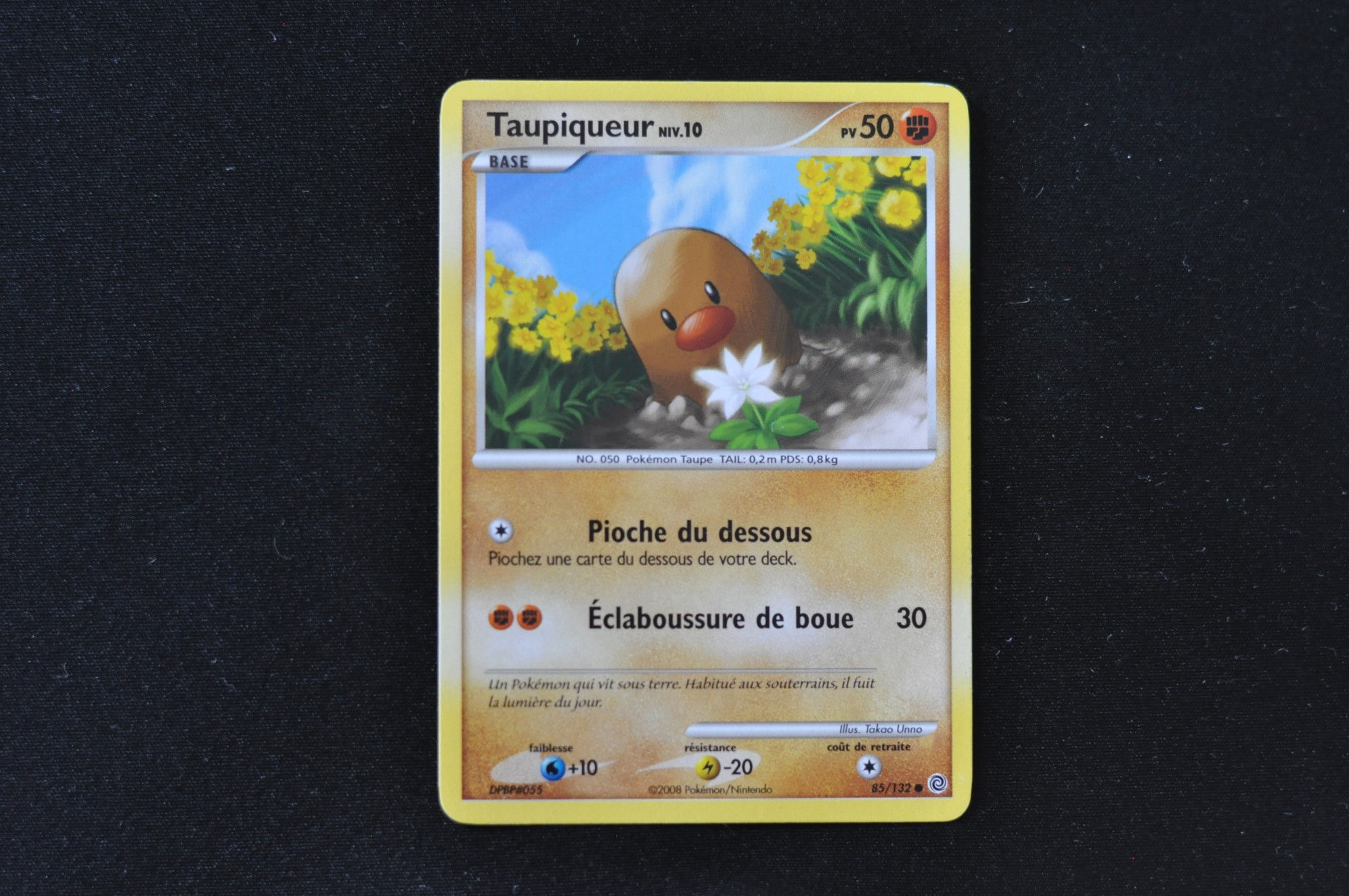 TAUPIQUEUR-85/132-DIAMANT PERLE-MERVEILLES SECRETES-POKEMON FR 2008