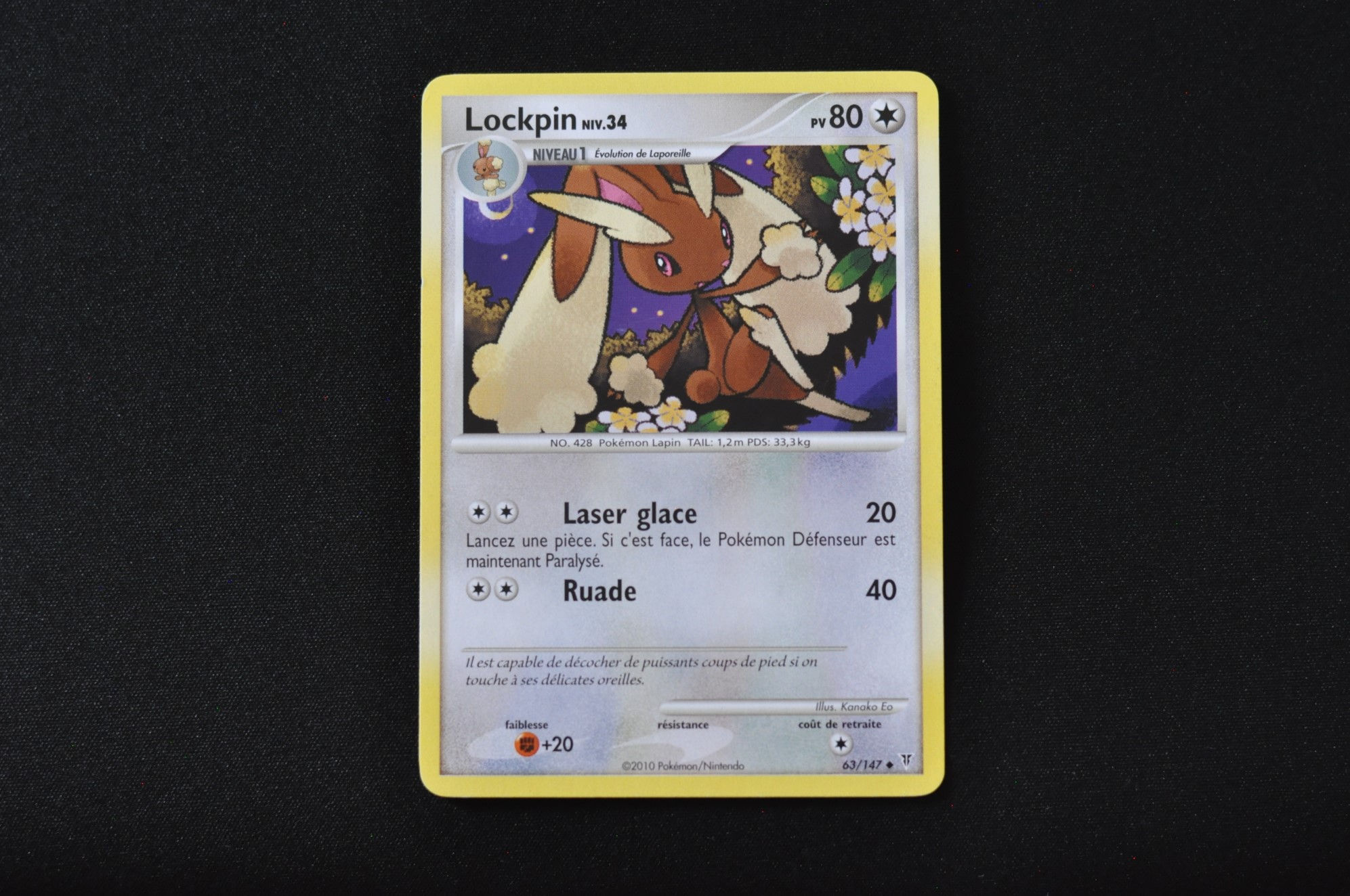 LOCKPIN-63/147-PLATINE-VAINQUEURS SUPRÊMES-POKEMON FR 2010