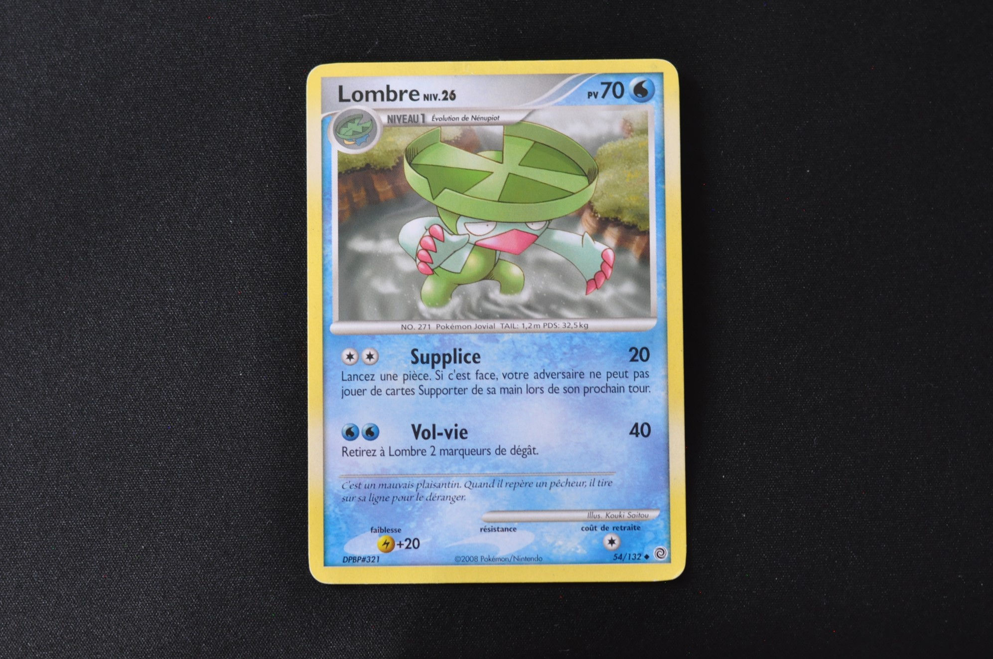 LOMBRE-54/132-DIAMANT PERLE-MERVEILLES SECRETES-POKEMON FR 2008