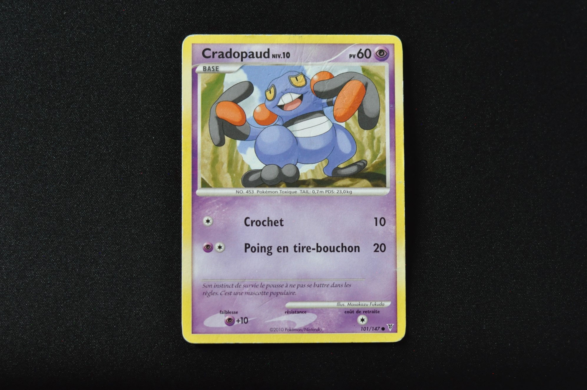 CRADOPAUD-101/147-PLATINE-VAINQUEURS SUPRÊMES-POKEMON FR 2010