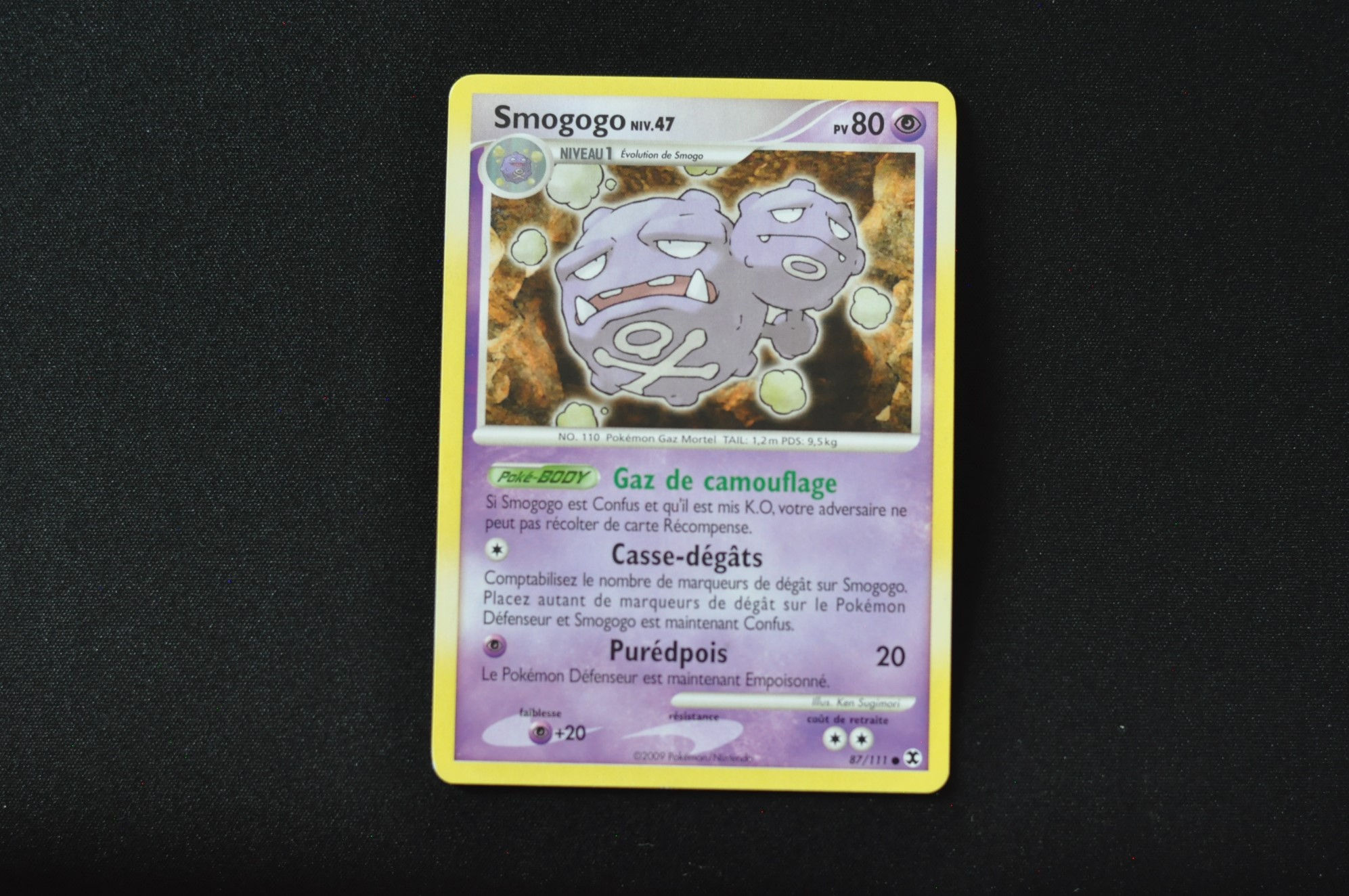 SMOGOGO-87/111-PLATINE-RIVAUX EMERGEANTS-POKEMON FR 2009