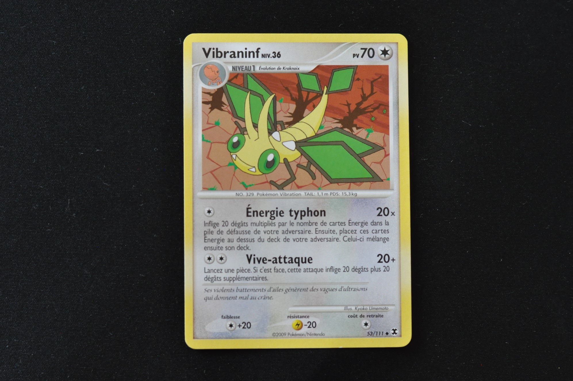 VIBRANINF-53/111-PLATINE-RIVAUX EMERGEANTS-POKEMON FR 2009