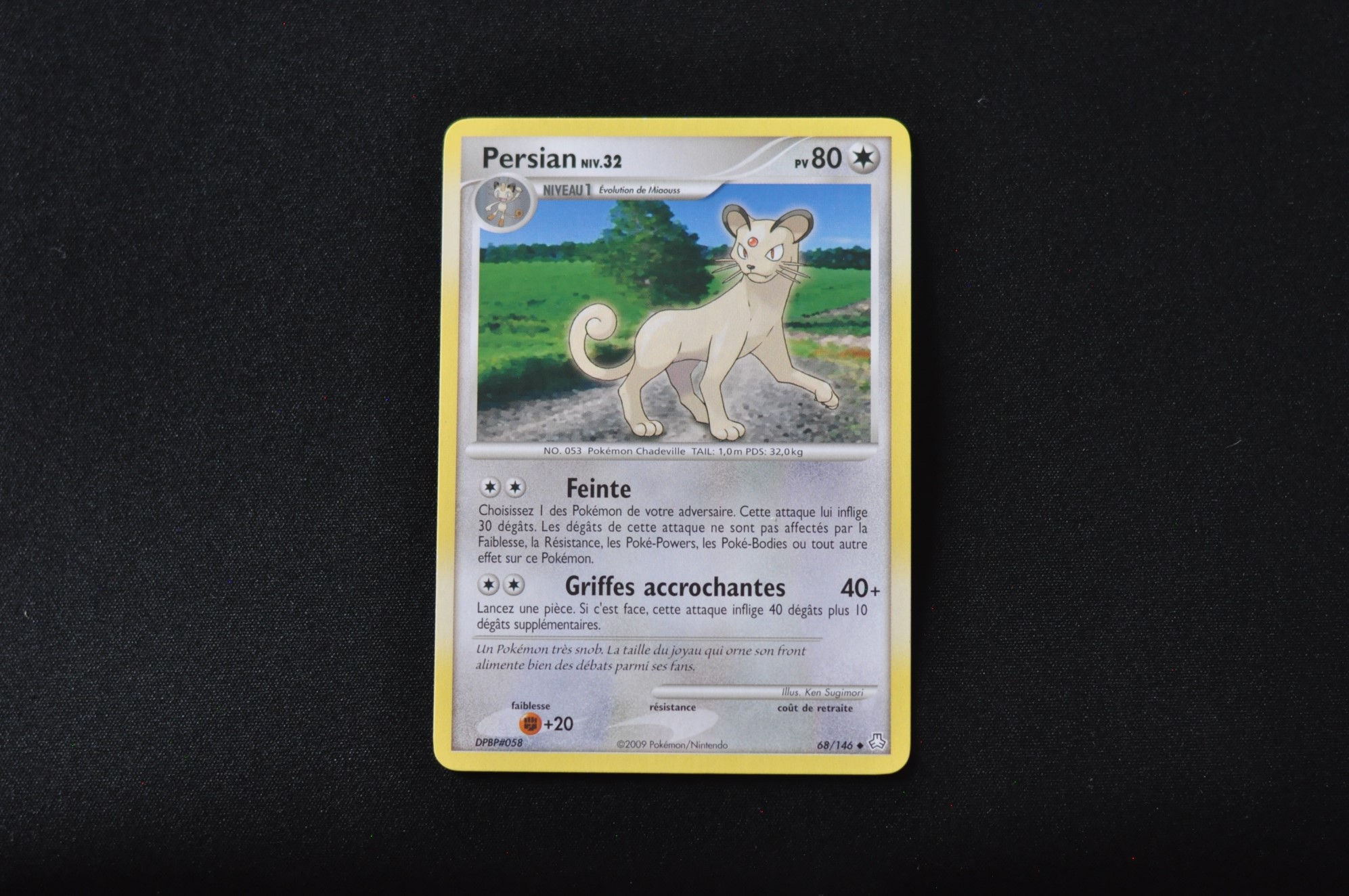 PERSIAN-68/146-DIAMANT PERLE-EVEIL DES LEGENDES-POKEMON FR 2009
