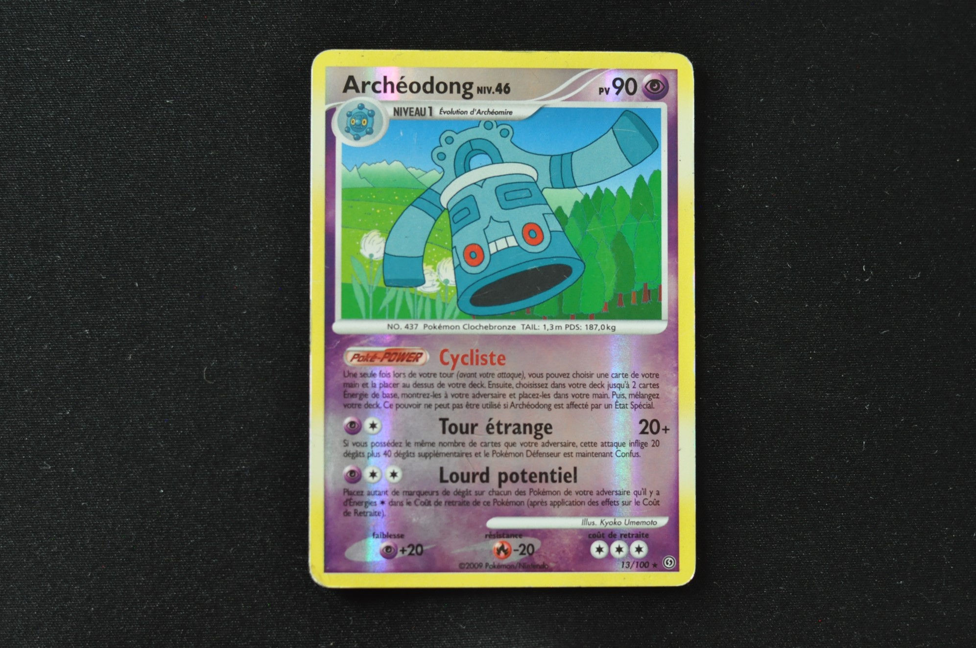 ARCHÉODONG-13/100-REVERSE-DIAMANT PERLE-TEMPETE-POKEMON FR 2009