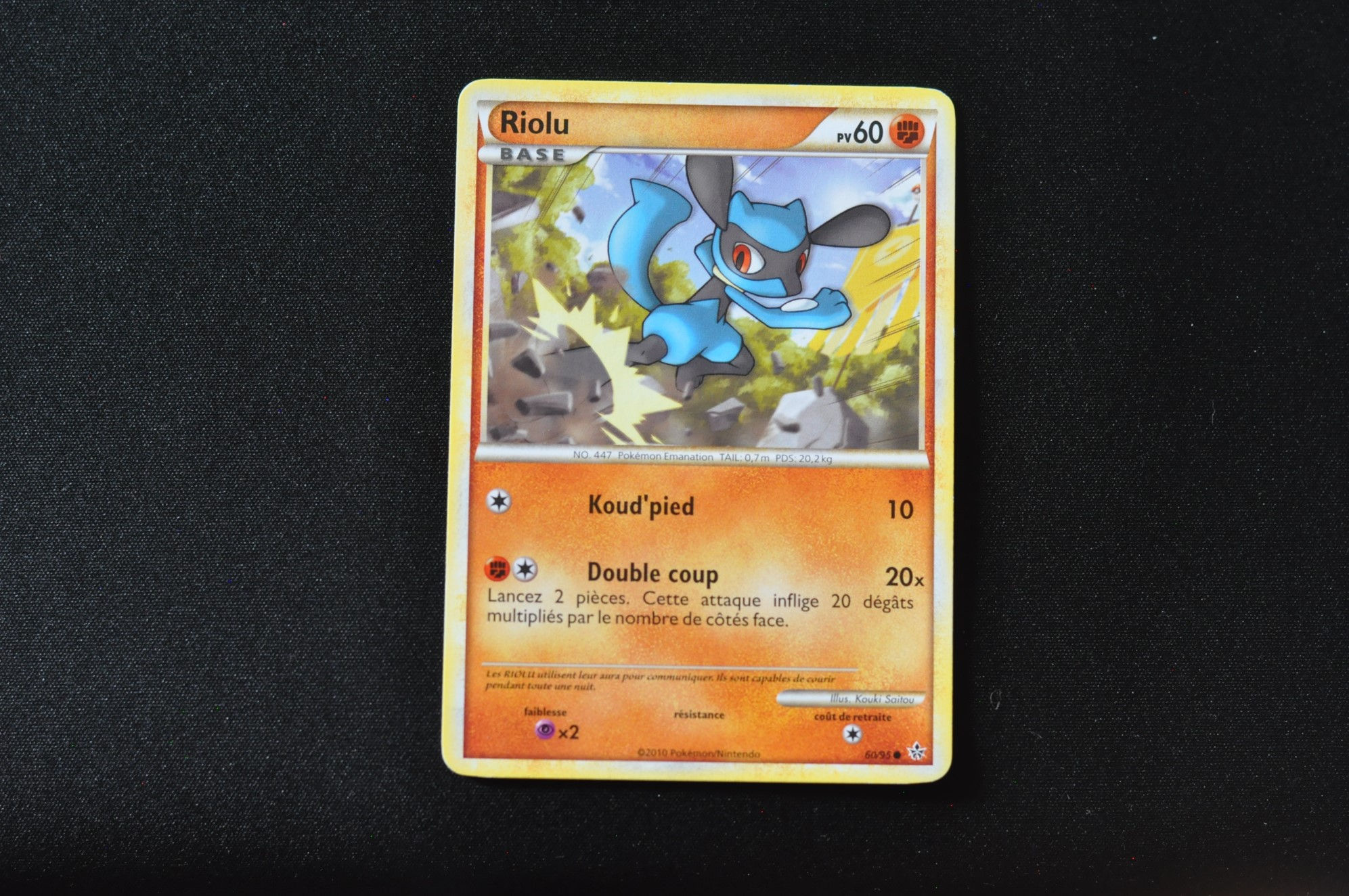 RIOLU-60/95-HGSS-DÉCHAÎNEMENT-POKEMON FR 2010
