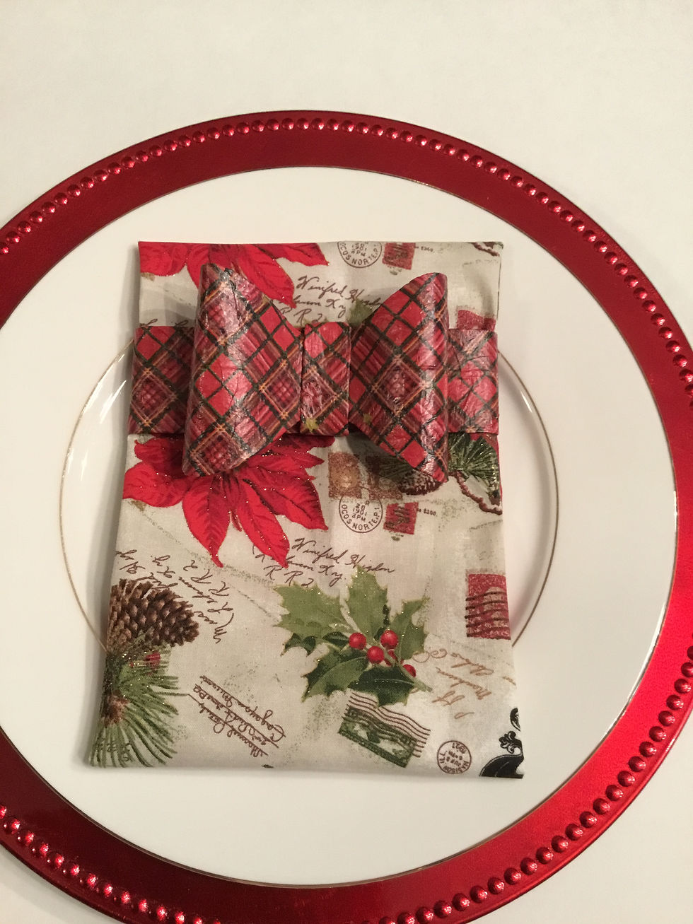 Thumbnail: Christmas - Red Plaid w/Bow