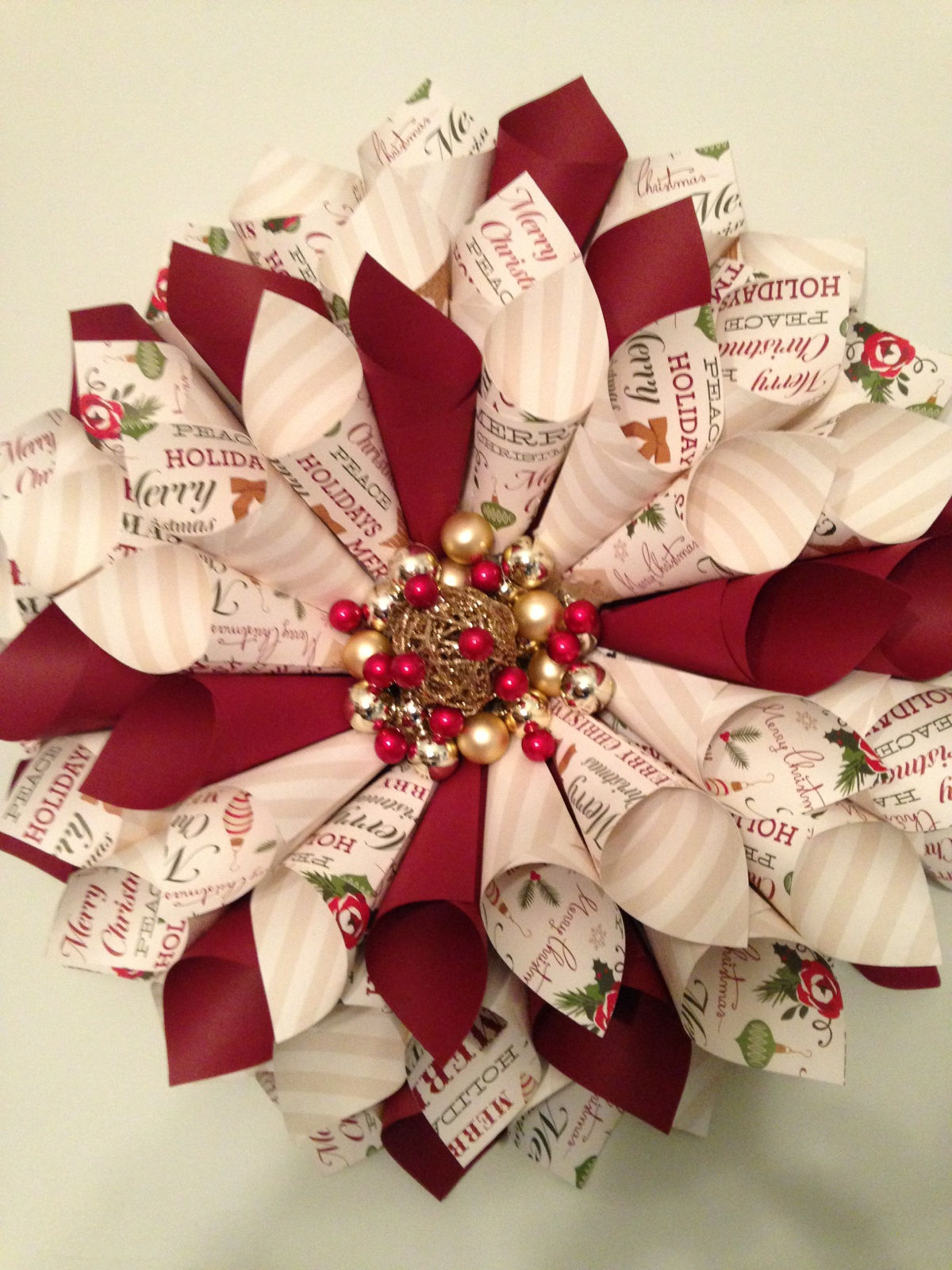 Burgundy Cones / Burgundy and Cream Beads