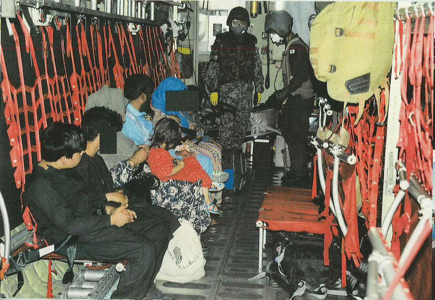 自衛隊アフガン退避作戦での活動現場写真