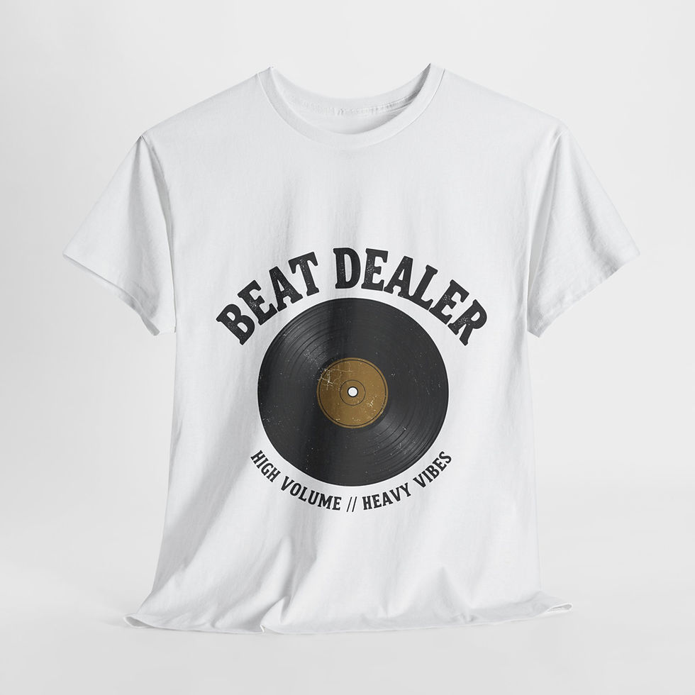 Thumbnail: "Beat Dealer" DJ Shirt – Vintage Unisex Tee | Hot DJ Drops Official Merch