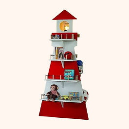 Bauplan für Leuchtturm Kinderregal