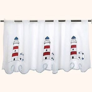 Leuchtturm Gardine