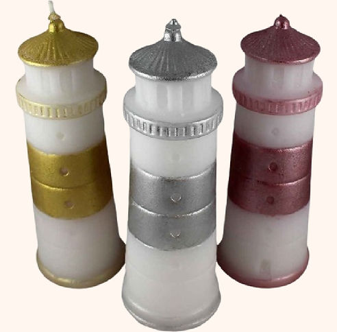 Leuchtturmkerze 3D 19 cm