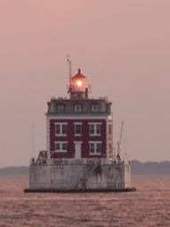 Leuchtturm im Hudson River USA droht Untergang