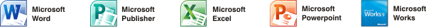 Microsoft formats are not suitable for print