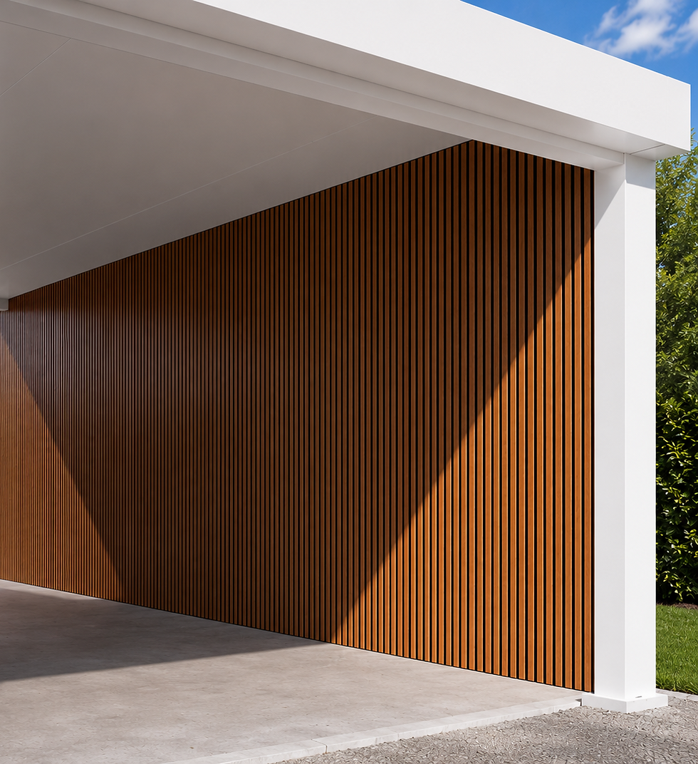 Thumbnail: AV Composites Aluwall panels on a luxury carport