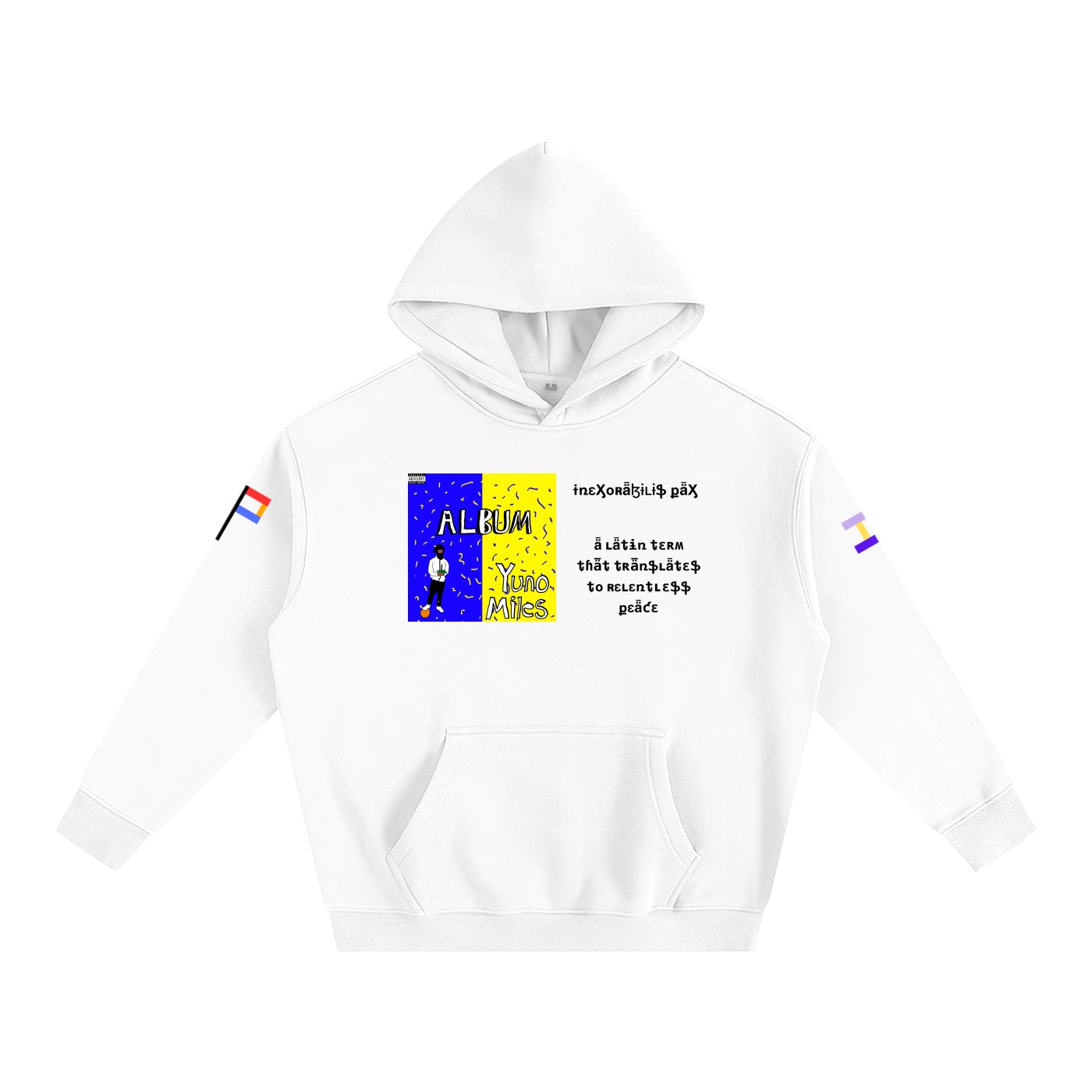 Yuno Miles Album Hoodie Black Text